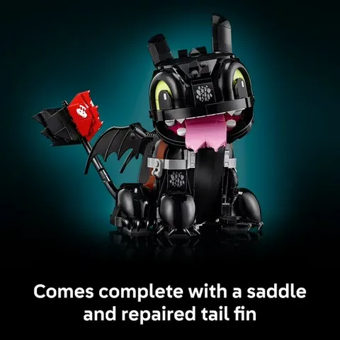 LEGO Icons How to Train Your Dragon: Toothless Building Set for Adults, Ages 18+