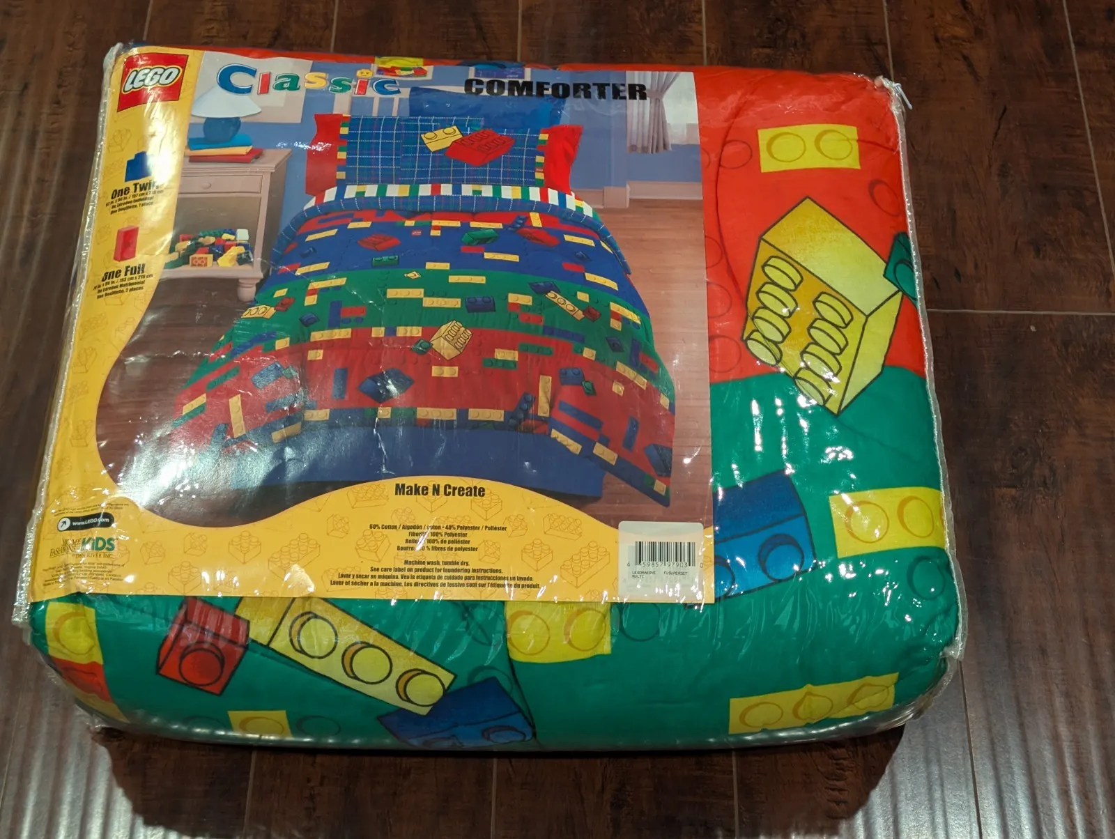 super RARE vintage LEGO comforter - full size - 2007 - brand new
