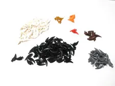 LEGO BULK LOT OF OVER 200 MEDIUM HORN BARB CLAW #87747 BLACK WHITE MORE