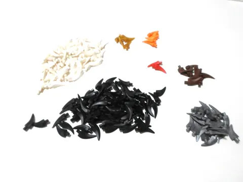 LEGO BULK LOT OF OVER 200 MEDIUM HORN BARB CLAW #87747 BLACK WHITE MORE