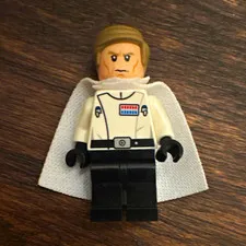 LEGO Minifigure White Torso with Fabric Cape, Black Legs, Plastic/Fabric