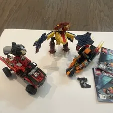 Lego 3 Sets Fire Dragon Lego Movie Incomplete As Pictured