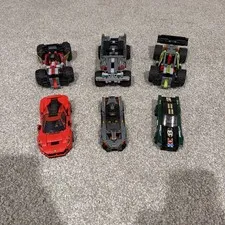 Six LEGO Cars: 42072, 42073, 42090, 76895, 75892, & 75884 98% Complete