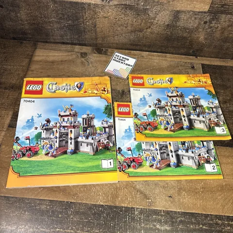 LEGO Castle 'King's Castle' 70404 Instruction Manual Books Only 1 2 3