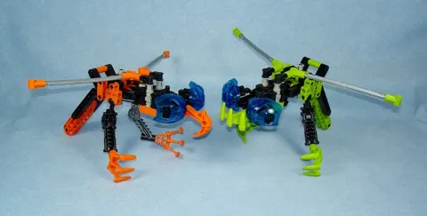 2001 Lego Bionicle Rahi 8537 NUI-RAMA Flying Technic Insects - Complete Figures