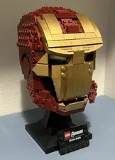 Lego IRON MAN HELMET  Marvel Super Heroes 76165 Infinity War Incomplete