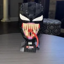 Lego 76187 Marvel Venom Head Bust Retired Assembled Built No Box/No Manual