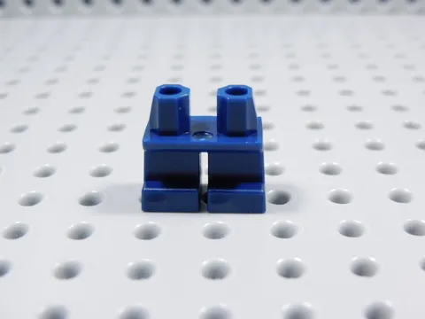 LEGO Dark Blue Blank Plain Short Legs Pants Minifig BT