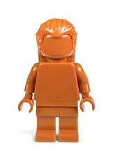 OFFICIAL LEGO Unreleased Prototype Monochrome LOTR Elf Unprinted Minifigure Hair