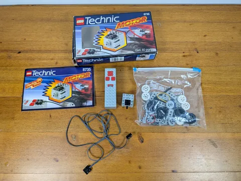 LEGO Technic 8735 Motor Set 9V Power 1997 HTF In Original Box