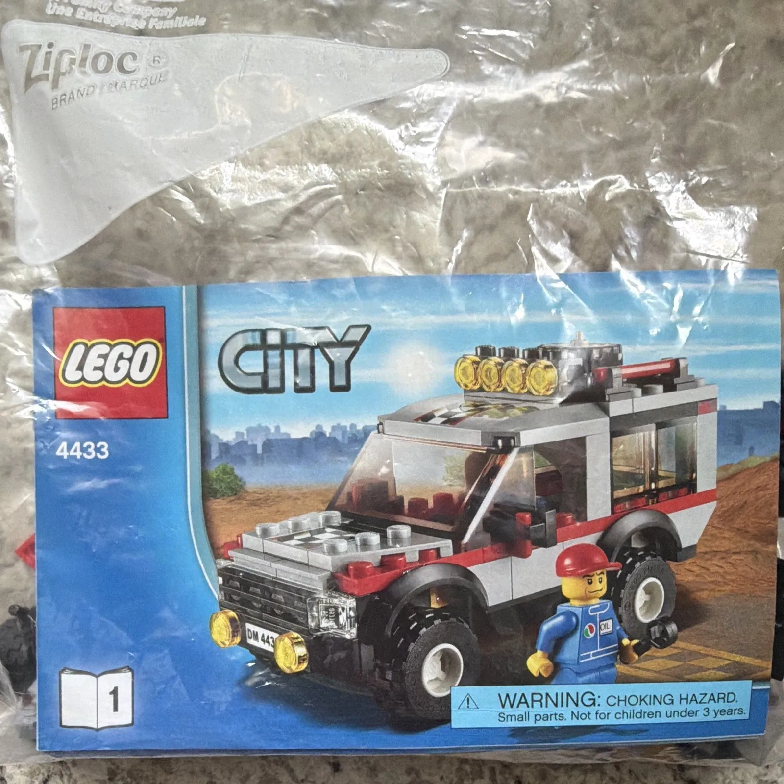 LEGO City 4433 Off-Road Fire Rescue Bulk Pieces/Parts Lot w/ Instructions Bagged