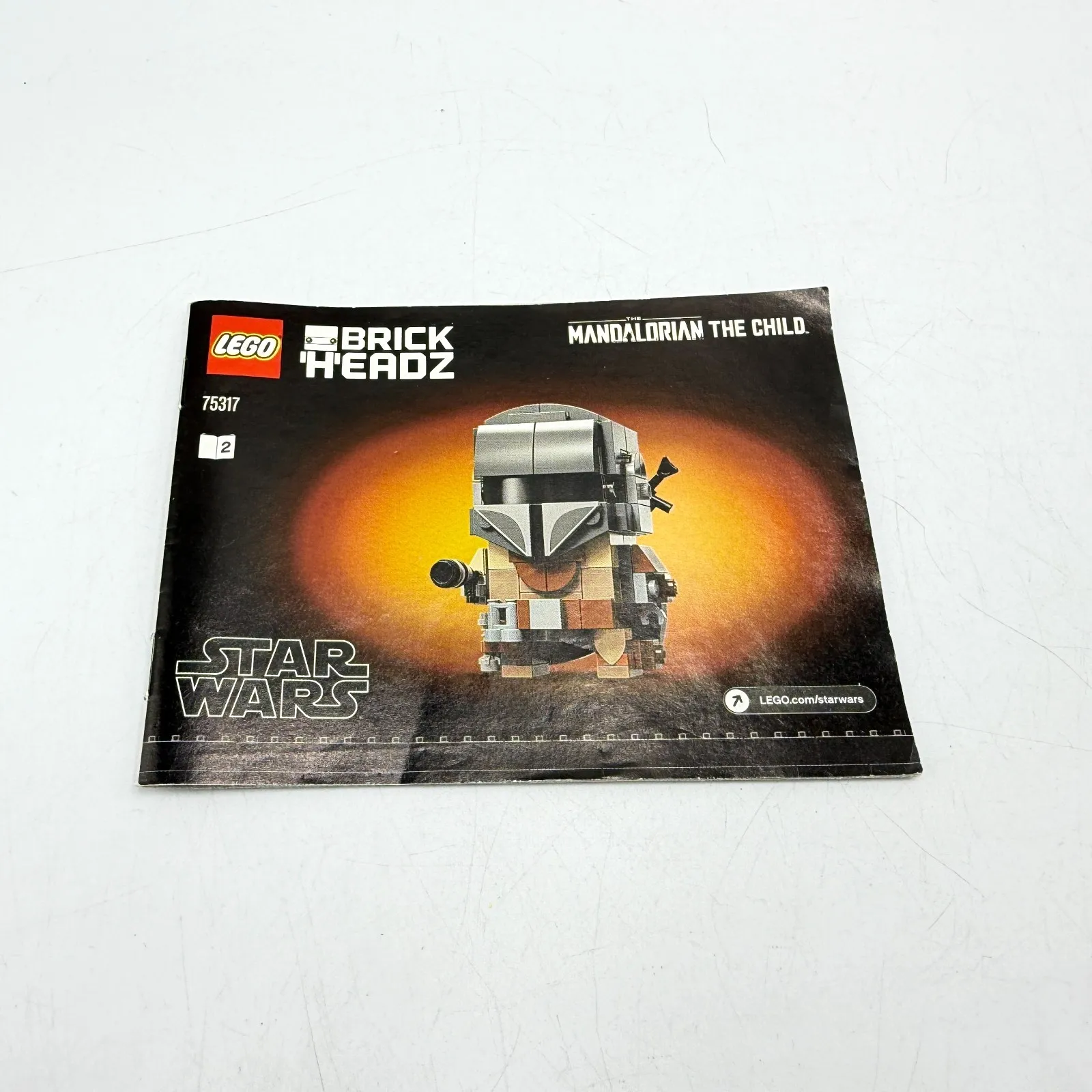 LEGO Brick Headz The Mandalorian 75317 Instruction Manual Book 2 Only
