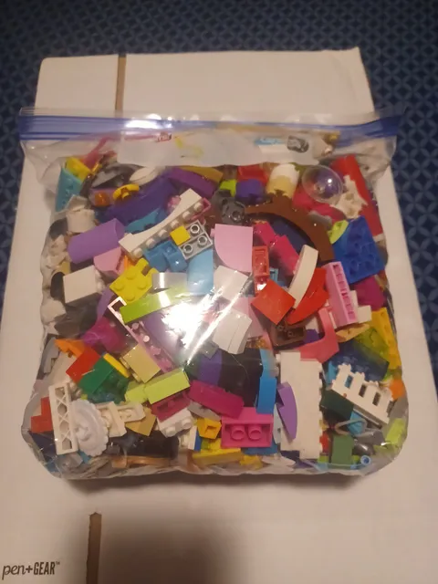 Lego Bulk Lot of Bricks Parts Pieces 2 Lbs PLUS Grab Bag Mystery Bag