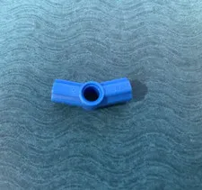 LEGO PART 32016 TECHNIC AXLE AND PIN CONNECTOR ANGLED #3 (BLUE)