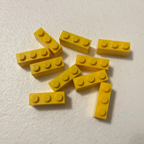 Lego 3622 Yellow Replacement Add-on Pieces Parts Lot of 10