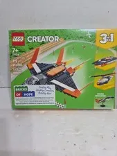 LEGO Creator 3 in1 Supersonic-Jet 31126 Building Kit 215 Pieces - NEW SEALED