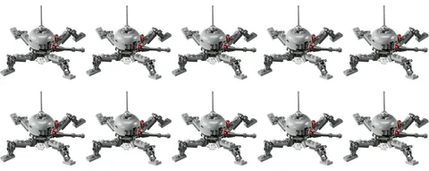 LEGO Star Wars Dwarf Spider Droid Minifigure Mini Build LOT of 5x 75431 327th