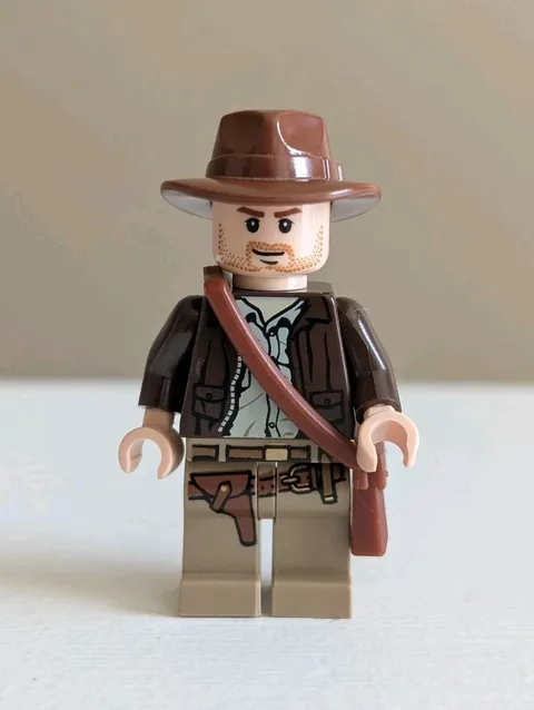 Lego Indiana Jones - Indy Minifigure 2008 Authentic 