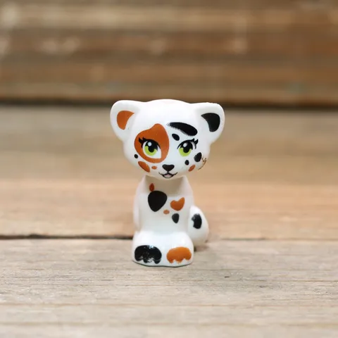 LEGO Friends White Cat Animal Black & Dark Orange Patches and Paws 11602pb06