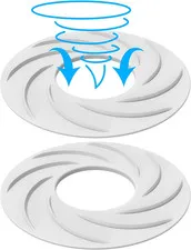 2 PCS Pool Skimmer Basket Turbocharger, 8 Inch Pool Skimmer Basket Vortexes, Poo