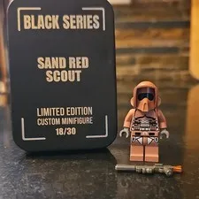 LEGO Custom Sand Red OG Scout Minifigure PAD Printed BrickTactical Black Series