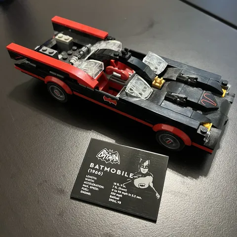 Lego Classic TV: Batmobile 1966 (76188) Build Only - INCOMPLETE As-Is