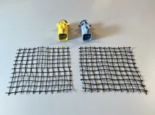 Lego x2 Projectile Launcher Canister w/ Trigger 35456c01 String Net 10x10 71155