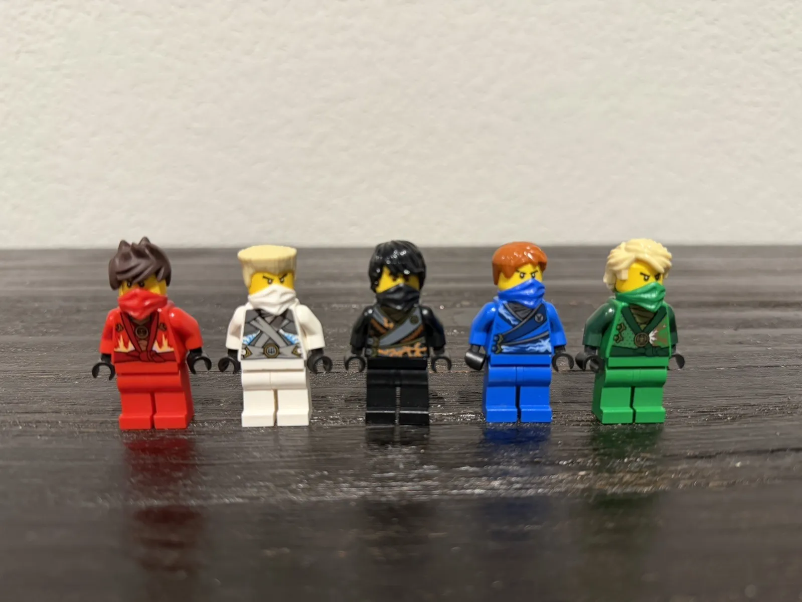 LEGO NINJAGO Rebooted - Kai, Zane, Cole, Jay, Lloyd authentic minifigs 