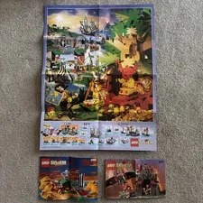 Lego Pirates 6262 King Kahuka's Throne 1994 Instructions & 6045 Ninja surprise