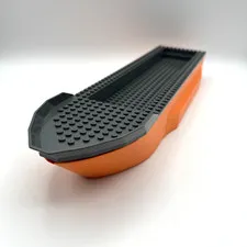 Lego 62791 Boat Hull (Orange) + Top 54101 (Dark Bluish Gray) Coast Guard 7739