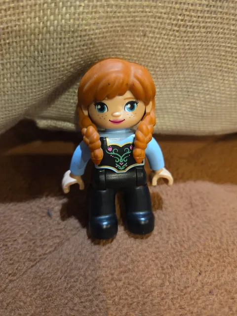 New Lego Duplo Anna Princess Disney Frozen Minifig Figure Red Headed Girl Braids