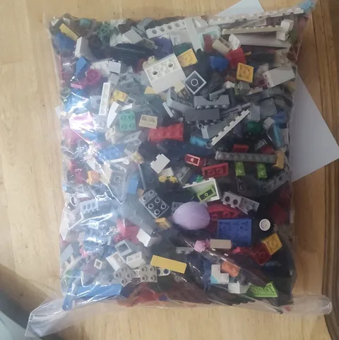 LEGO Bulk Mixed Bricks Pieces & Parts Lot in Bag washed Lego only 5.4 pounds