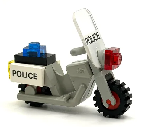 LEGO Light Gray Vintage Police Bike from set 6684 (READ DESCRIPTION)  inv.572