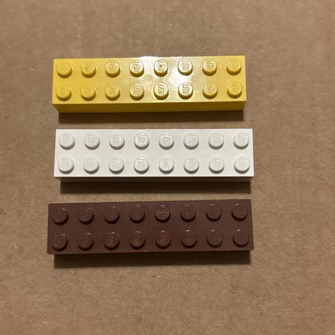 Lot Of 3 Lego 3007 2x8 Bricks