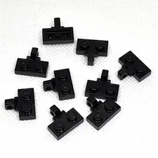 LEGO Parts - Black Hinge Plate 1 x 2 Locking - No 44567a - QTY 9