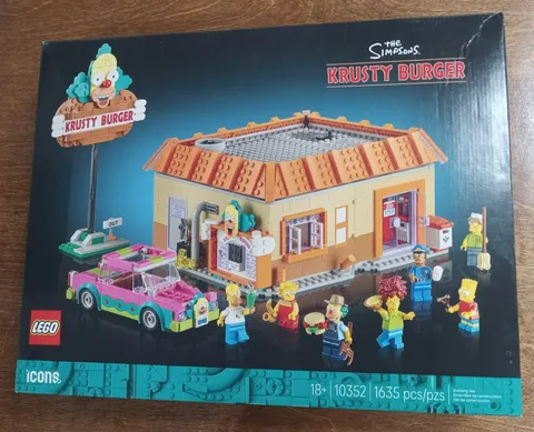 NEW IN BOX Lego ICONS The Simpsons Krusty Burger 10352 1635-Piece Building Set