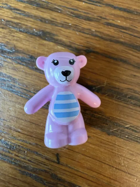LEGO LITTLE PINK AND BLUE BEAR MINIFIGURE WITH FREE SHIPPING
