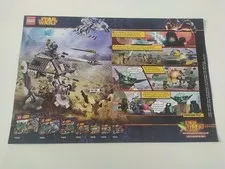 Rare Advertising Flyer Promotional Sheet LEGO Star Wars 75043 75042 75045 75037 2014