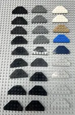 LEGO Lot of 27 Wedge, Plate 3 x 6 Cut Corners (2419) Multicolored Mostly Black