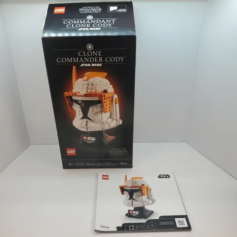LEGO Star Wars 75350 Clone Commander Cody  Helmet Instruction Booklet & Box ONLY