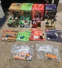 Lego Minecraft Micro World Complete Series 4 Sets 21107 21106 21105 21102 