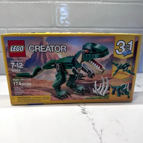 Mighty Dinosaurs #31058 Lego Creator 3 In 1 SEALED T Rex Triceratops Pterodactyl
