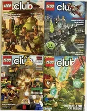 4 Lego CLUB Magazines July 2012-Feb 2013 