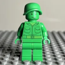 LEGO Green Army Man Minifigure toy001 7595 30071 Toy Story CMF Lot Rare 1C