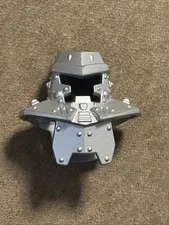 LEGO - Minifig, Headgear Head Armor with Rivets - Metallic Silver - (Tremor)
