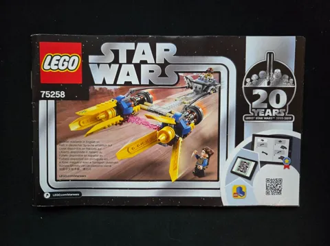 Lego Star Wars 75258 Anakin's Podracer No Figures With Instructions EOL