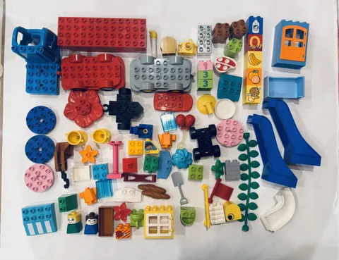 Lego Duplo Lot Of 80 Specialty Random Pieces Building Blocks 3 lbs