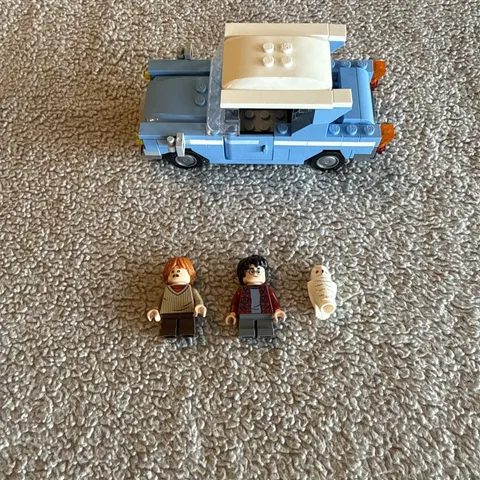 LEGO Harry Potter Lot FLYING FORD ANGLIA car Harry Ron And Headwig From (75953)