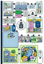 LEGO STICKER SHEET #2 ONLY 42670 HEARTLAKE CITY APARTMENTS & SHOPS from set New
