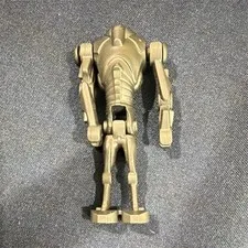 LEGO Minifigure Metallic Robot Droid Figure Dark Gray/Black Plastic